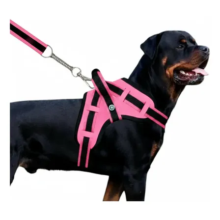 Guia Para Cães Coleira Peitoral Com Alça Reforçado Pit Bull