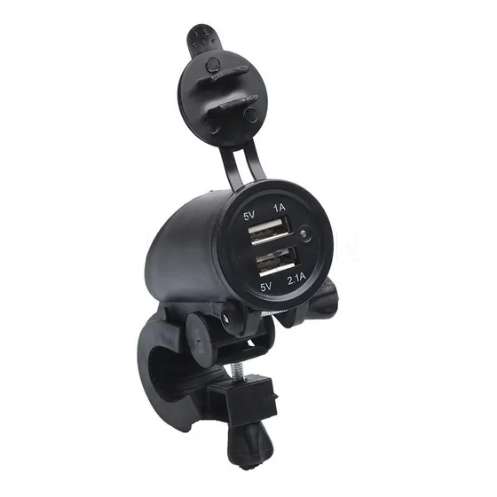Cargador Rapido Moto Doble Usb Universal Gps Celular Manubri