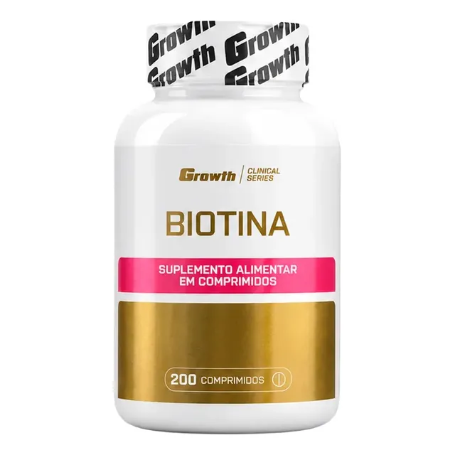 Biotina 200 Comprimidos Growth Supplements Natural