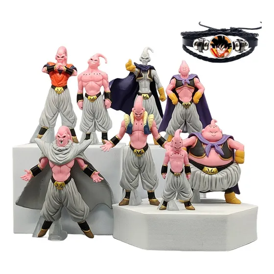 Set Figuras Majin Buu Transformaciones 9 Pzas Coleccionables