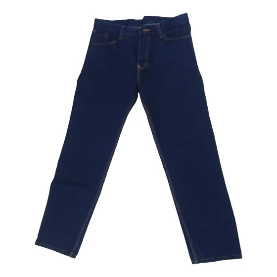 Pantalon Jean Dotacion Algodon Trabajo Indigo Clasico Rigido