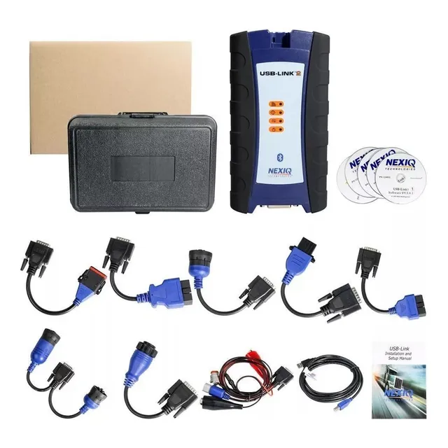Nexiq Usb Link 2 Bluetooth , Factura ,set Con Conectores Software Licencia