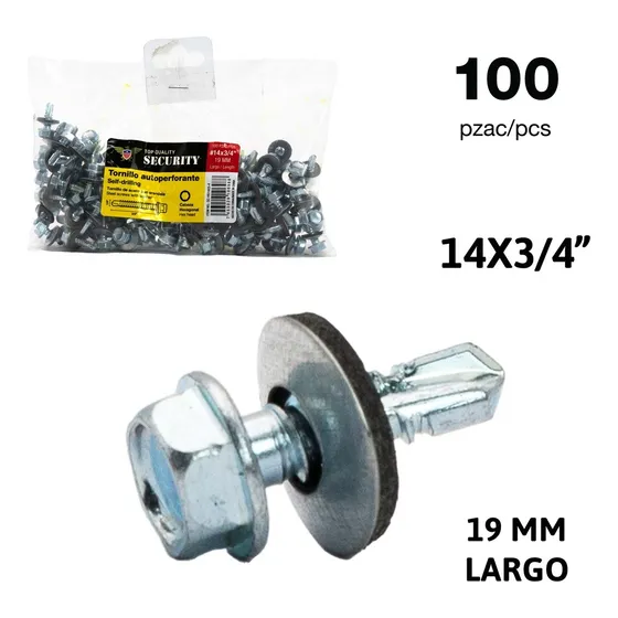 Tornillos Autotaladrantes #14  3/4 