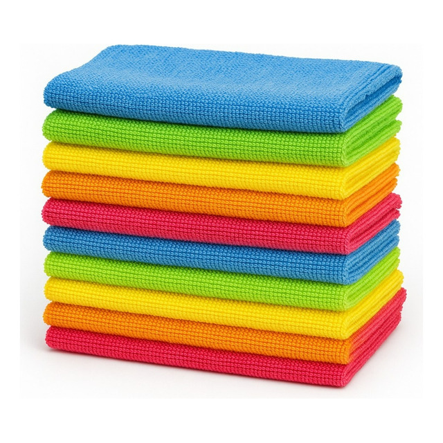 Kit 10 Flanela Microfibra Limpa Vidro Pia Pano Multiuso Tipo Kit 10 Flanela Microfibra Limpa Vidro Pia Pano Multiuso Tipo