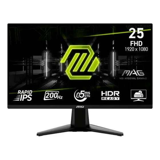 Monitor Gaming Msi Mag 255f E20 24.5 Fhd 200hz 0.5ms Ips Color Negro | Cuotas sin interés