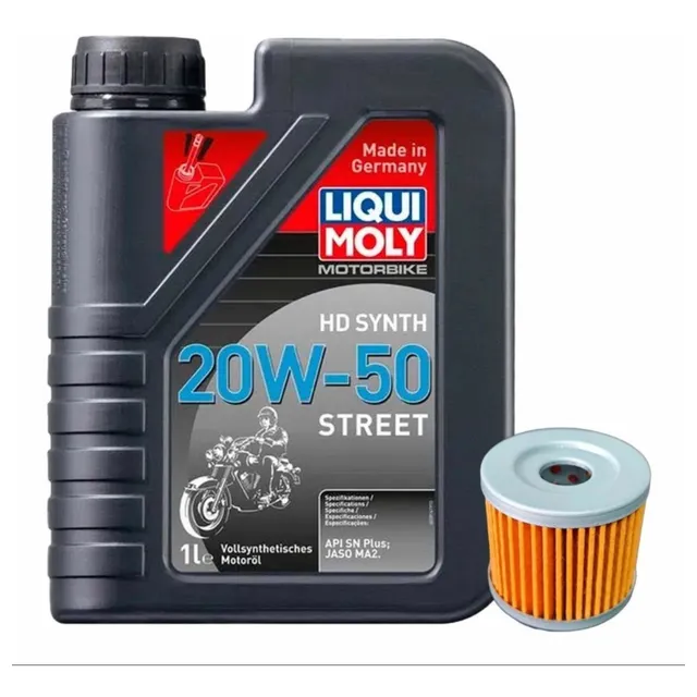 Aceite Liqui Moly 20w50 100% Sintético+ Filtro Suzuki Gixxer