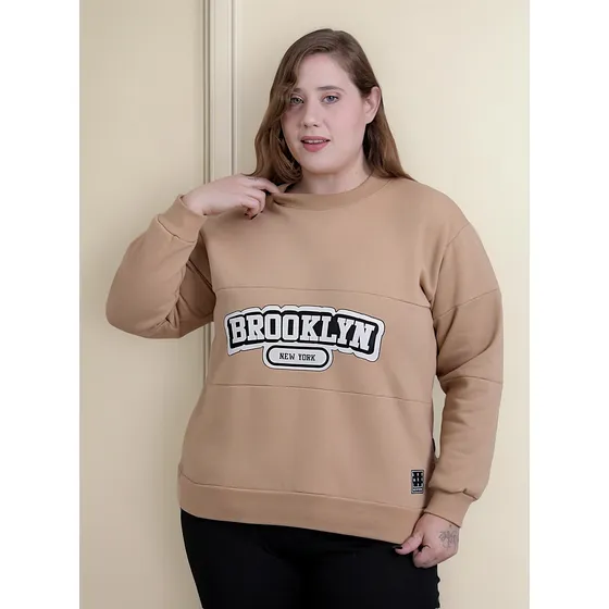 Buzo Estampado Friza Mujer Talles Grandes Teis Moda