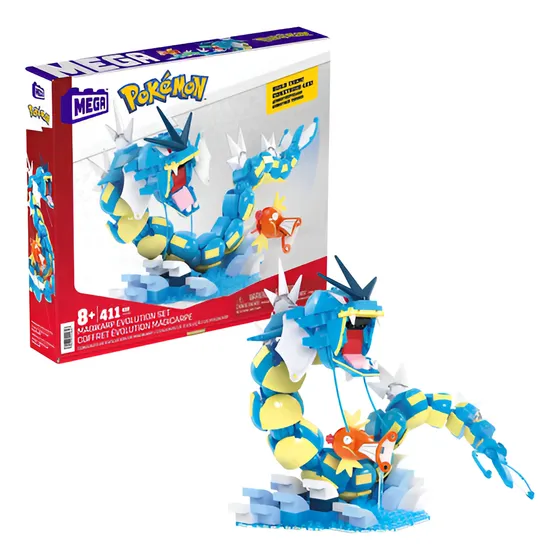 Mega Pokémon Magikarp Kit De Construcción Con 2 Figuras 