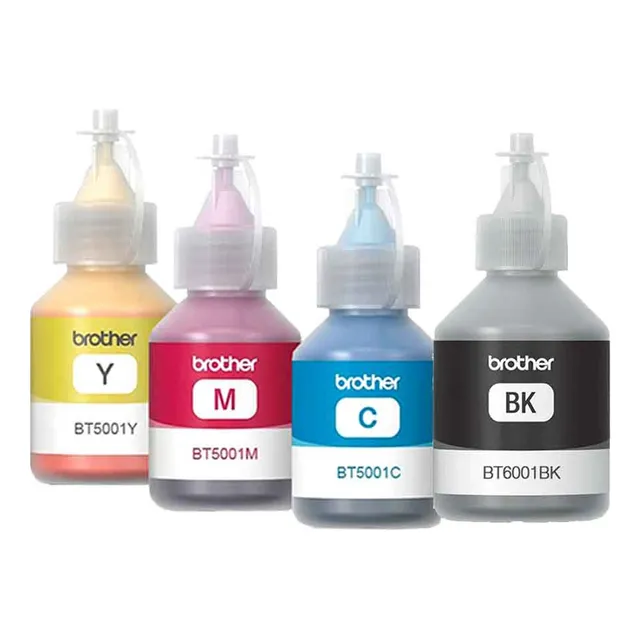 Kit Botellas De Tinta Brother Originales Bt5001 Y Bt6001bk