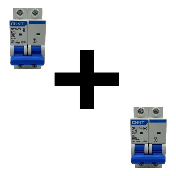 Breaker Termomagnetico De 2 Polos 10 Amp Chint