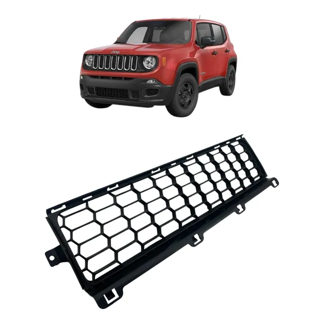 Grade Central Parachoque Jeep Renegade 2015 A 2017 Detalhe