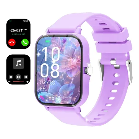 Reloj Inteligente Smartwatch Bluetooth Con Llamada Lila