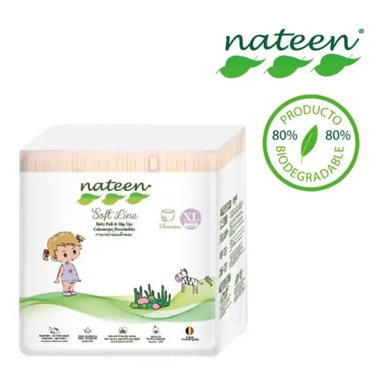 Nateen Pant Soft Line Talle Xl X 18 Unidades (de 12 A 17 Kg) Género Sin género Tamaño Extra grande (XG) | Cuotas sin interés