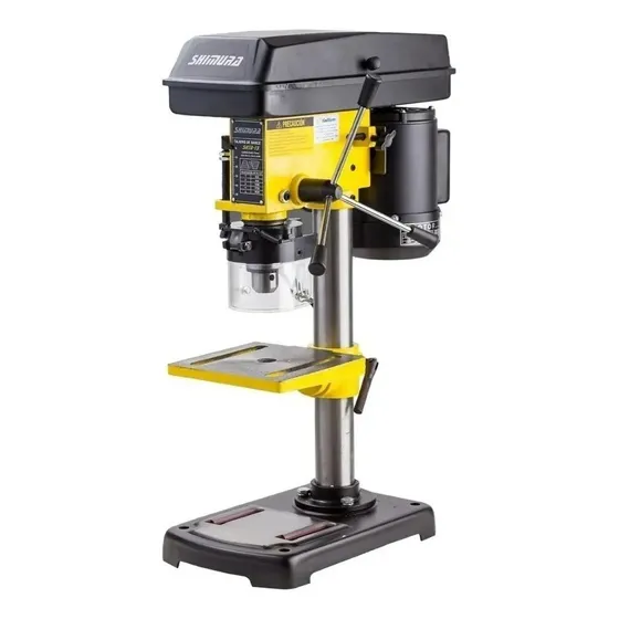 Taladro De Banco Shimura 13mm 5 Veloc 350w Agujereadora Color Amarillo y Negro