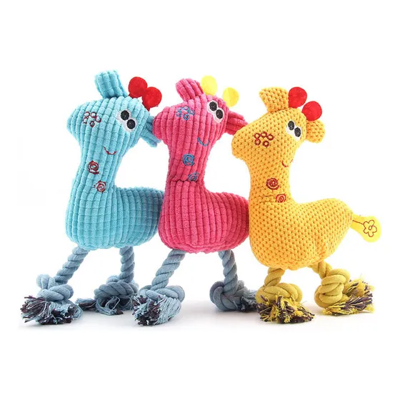 3 Brinquedos Sortidos Para Cães Pelúcia Resistente Com Apito Cor Coloridos Desenho Galinhos