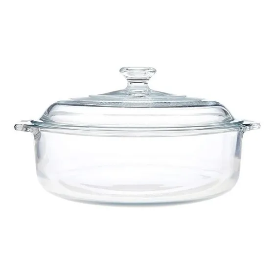 Olla Con Tapa De Vidrio 2 Litros Refractario Pyr O Rey