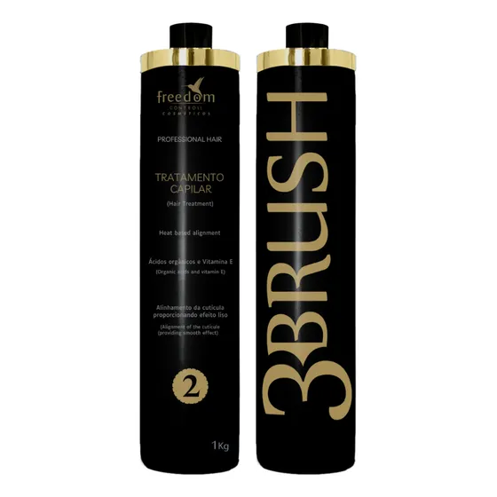 Progressiva 3brush Realinhamento Orgânico Kit 2 Passos