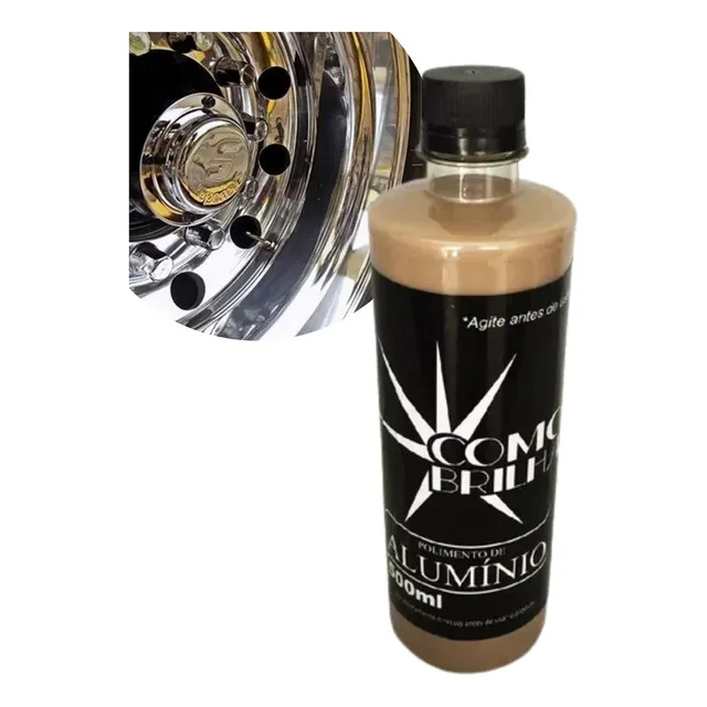 Como Brilha Polidor De Alumínio Inox Roda Tanque Motor 500ml