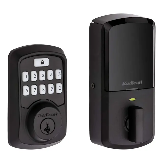 Cerradura Kwikset 99420-003 Aura Negra Teclado Bluetooth Sma