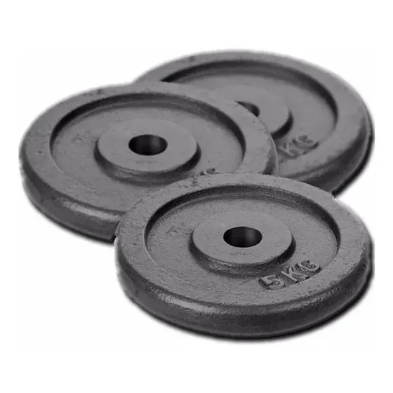 Disco 15 Kg Pesa Fundicion Fitness Mancuerna Barra Gimnasio