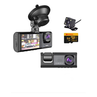 Câmera Dvr De Carro 3 Lentes Dash De 3 Canais Hd 1080 Wifi Câmera Dvr De Carro 3 Lentes Dash De 3 Canais Hd 1080 Wifi