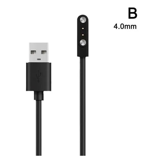 Cabo Carregador Usb Relogio Smartwatch 2 Pinos Champion Cor Preto