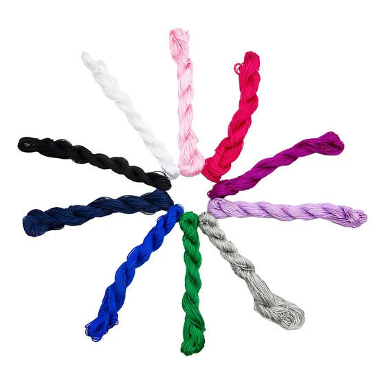 Hilo Seda Alemdalinda Bisuteria 10 Madejas X 25m 1mm Colores Seda