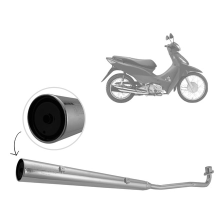 Escapamento Pro Tork Modelo Original Moto Honda Biz 125 Escapamento Pro Tork Modelo Original Moto Honda Biz 125