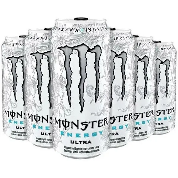 Energético Monster Ultra 473ml - 6 Unidades