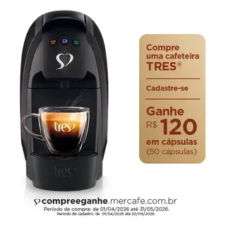 Cafeteira Espresso Luna Preta - Tres 3 Corações Preto 127v