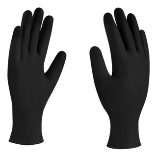 Caja De Guantes Desechables Derma De Nitrilo Negro 100 Pzas Caja De Guantes Desechables Derma De Nitrilo Negro 100 Pzas
