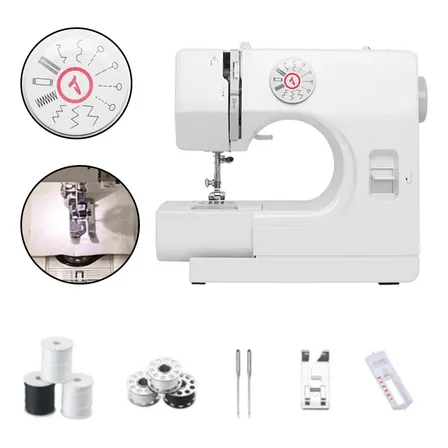 Sewing Machine Maquina Costura Acessórios Bobinas Linhas Branco