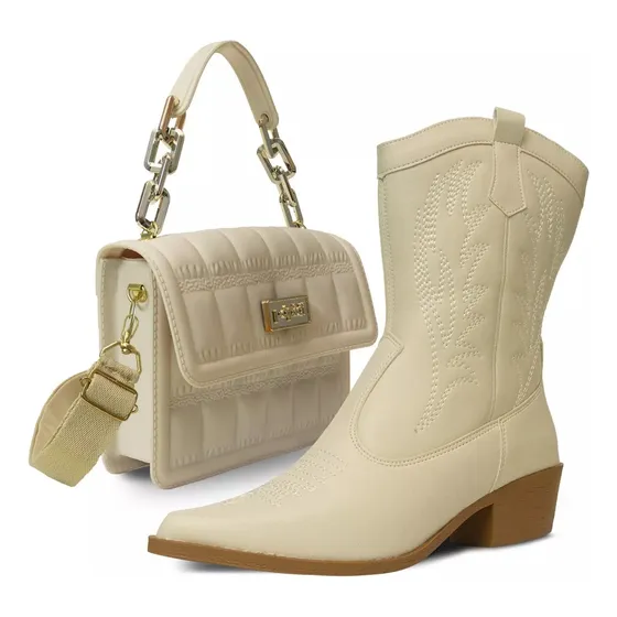 Kit Bota Texana + Cartera Country
