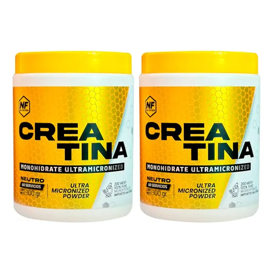 Nf Nutrition Kit X2 Creatina Monohidrato Suplemento X 300gr