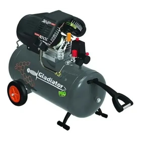 Compresor 100 Lts. 3 Hp. Gladiator Pro Ce710/220/50 Tyt
