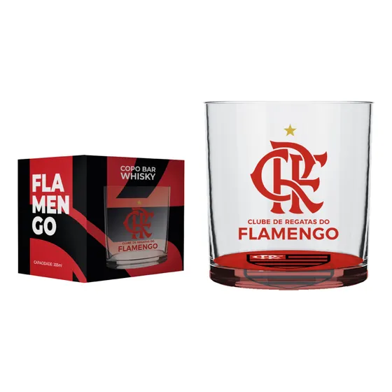 Copo Cylinder Rocks Flamengo 300ml
