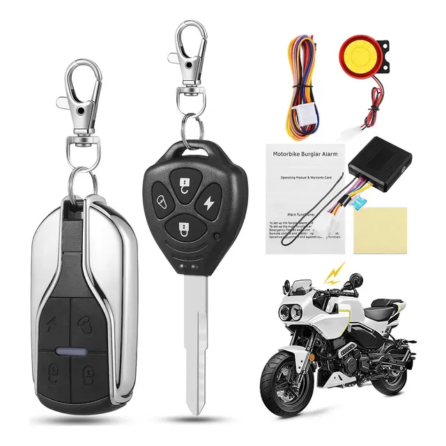 Alarma Antirrobo Moto Encendido Con Distancia Control Remoto