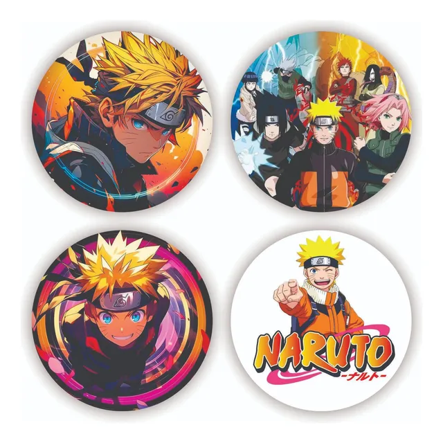 100 Etiquetas Adesivas Naruto (tipo 1)