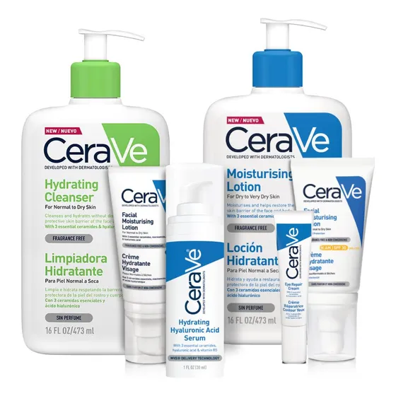 Pack Cerave: Rutina Completa Rostro Pns Y Cuerpo