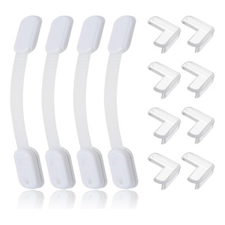 Kit De Seguridad Para Bebés, 4 Cerraduras Ajustables Para Be Kit De Seguridad Para Bebés, 4 Cerraduras Ajustables Para Be