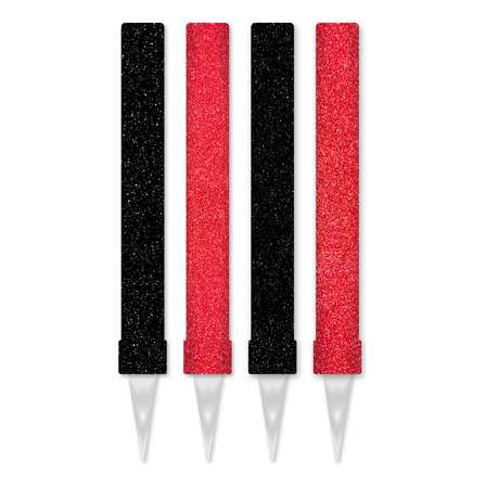Pack 4 Bengalas De Newells Gibre Negra Y Roja Para Tortas Pack 4 Bengalas De Newells Gibre Negra Y Roja Para Tortas