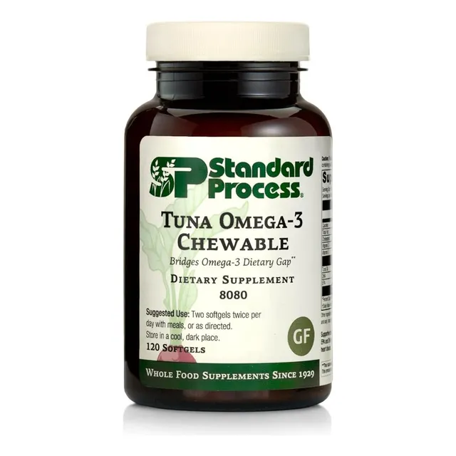 Aceite De Atún Omega-3 Chewable Standard Process 120 Softgel Sin Sabor