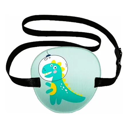 1 Oclusor Tampão Estrabismo Ambliopia Tapa Olho Desenho Dino