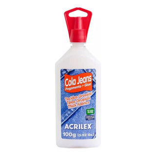 Cola Para Jeans 100g Fixação Forte Resistente A Lavagens Cola Para Jeans 100g Fixação Forte Resistente A Lavagens