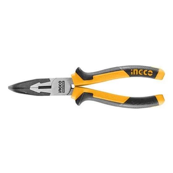 Pinza Punta Fina Curva 6 Pulgadas 160mm Ingco Hbnp28168