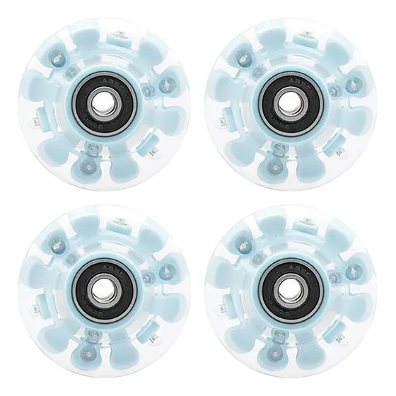 Rodamientos Luminosos De Ruedas De Patines Instalados Para