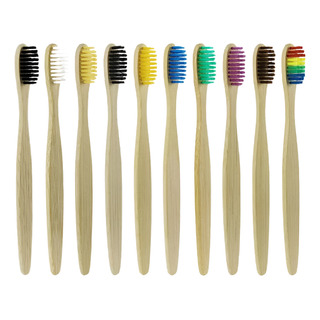 4 Cepillo De Dientes Bambú Biodegradable Ecológico Adulto 4 Cepillo De Dientes Bambú Biodegradable Ecológico Adulto