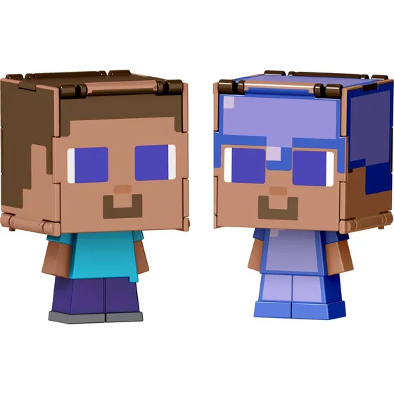 Figuras Flippin Figs De Minecraft, Mattel, 3.75 Pulgadas, J