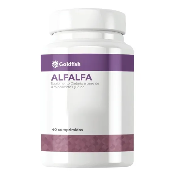 Alfalfa + Aminoácidos + Zinc Goldfish X 40 Comp. Sabor Neutro