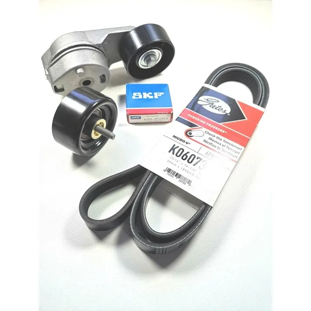 Kit Poly V Chevrolet S10 Motor Mwm Rodamientos Skf /gates 